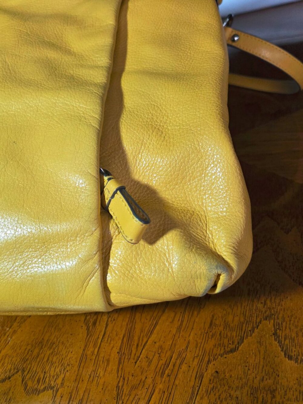 Yellow Coach Crossbody Hobo Bag - Picture 2 of 11